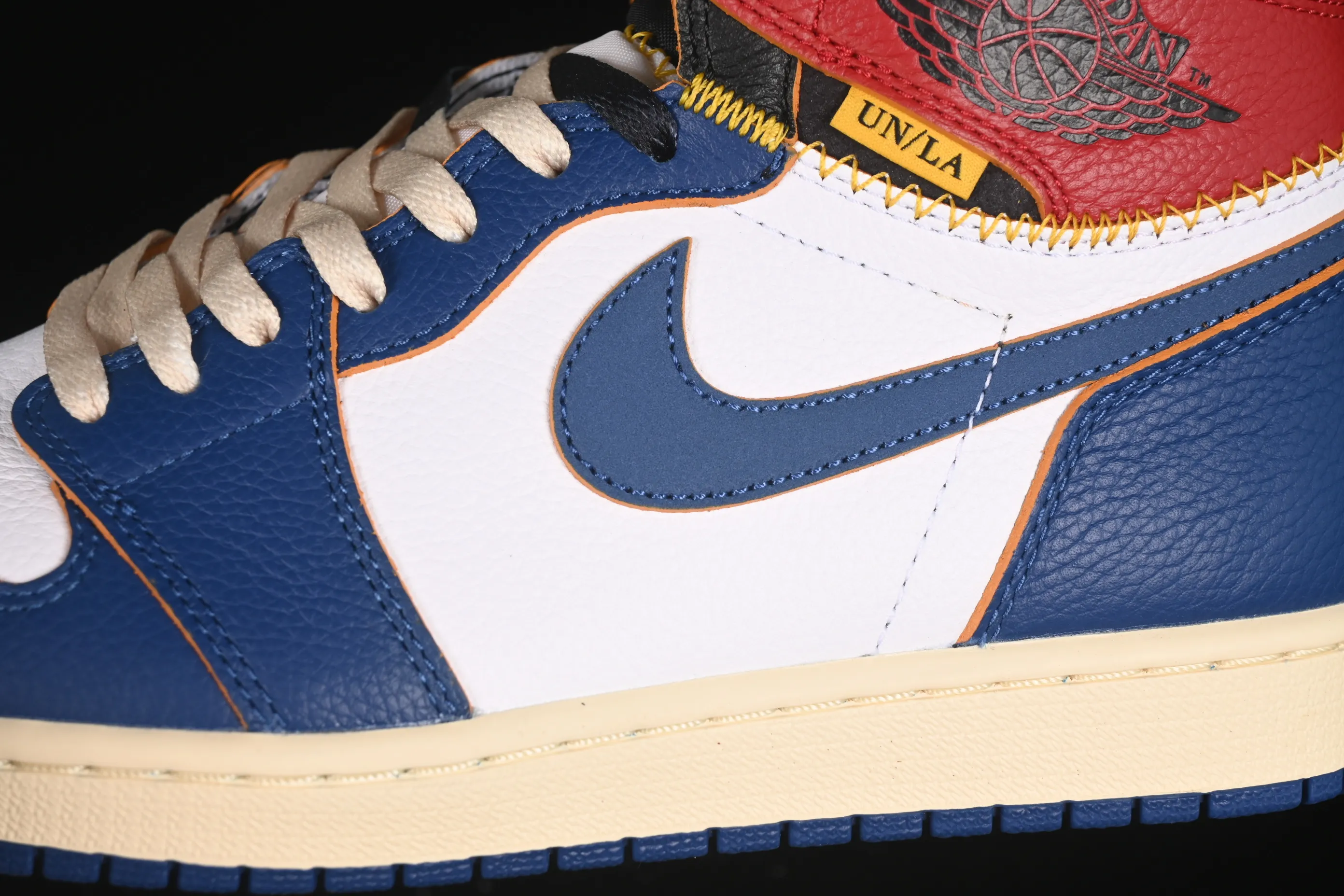 All categories Air Jordan Jordan series basketball shoes Air Jordan 1 High foreign trade version Air Jordan 1 x Union AJ1 Joe 1 limited joint four-color deconstruction splicing basketball shoes BV1300-146